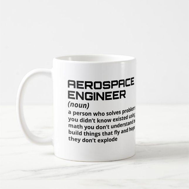Luftfahrtingenieur - Funny Definition B-1 Kaffeetasse (Links)