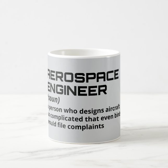 Luftfahrtingenieur - Funny Definition B-2 Kaffeetasse (Mittel)
