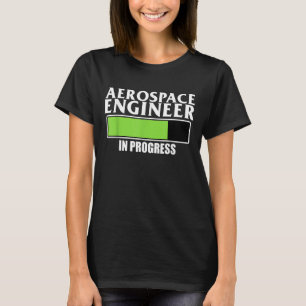 Luftfahrtingenieur im laufenden Raketentechnik T-Shirt