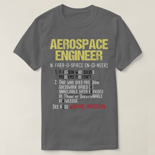 Luftfahrtingenieur T-Shirt (Design vorne)