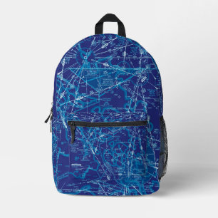 Luftfahrtkarte Bedruckter Rucksack