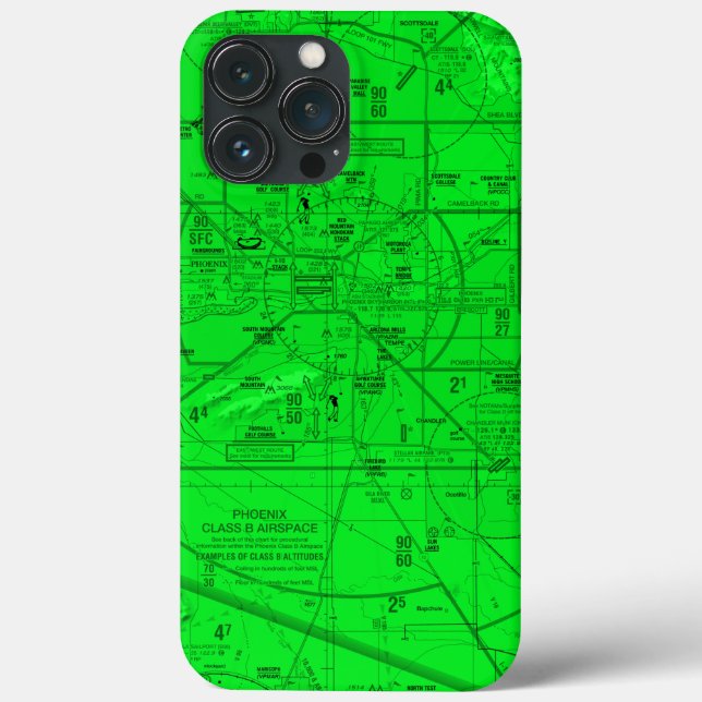 Luftfahrtskizze Case-Mate iPhone Hülle (Rückseite)