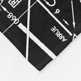 Luftfahrtskizze Fleecedecke