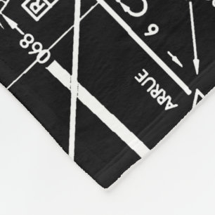 Luftfahrtskizze Fleecedecke