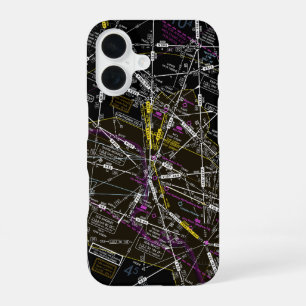 Luftfahrtskizze iPhone 16 Hülle