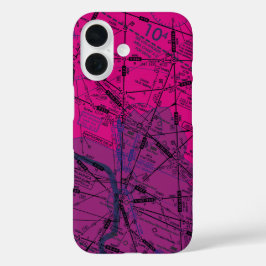 Luftfahrtskizze iPhone 16 Hülle