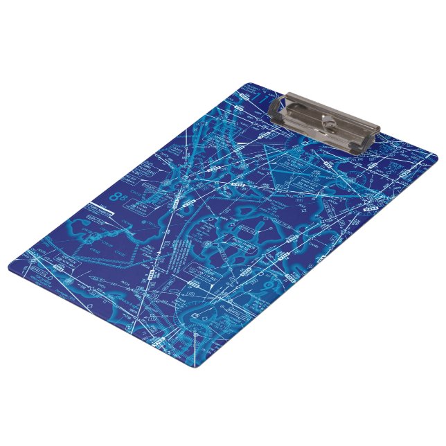 Luftfahrtskizze Klemmbrett (Schrägansicht)