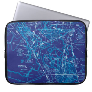 Luftfahrtskizze Laptopschutzhülle