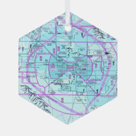 Luftfahrtskizze Ornament Aus Glas