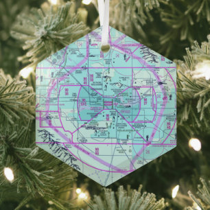 Luftfahrtskizze Ornament Aus Glas