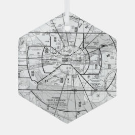 Luftfahrtskizze Ornament Aus Glas