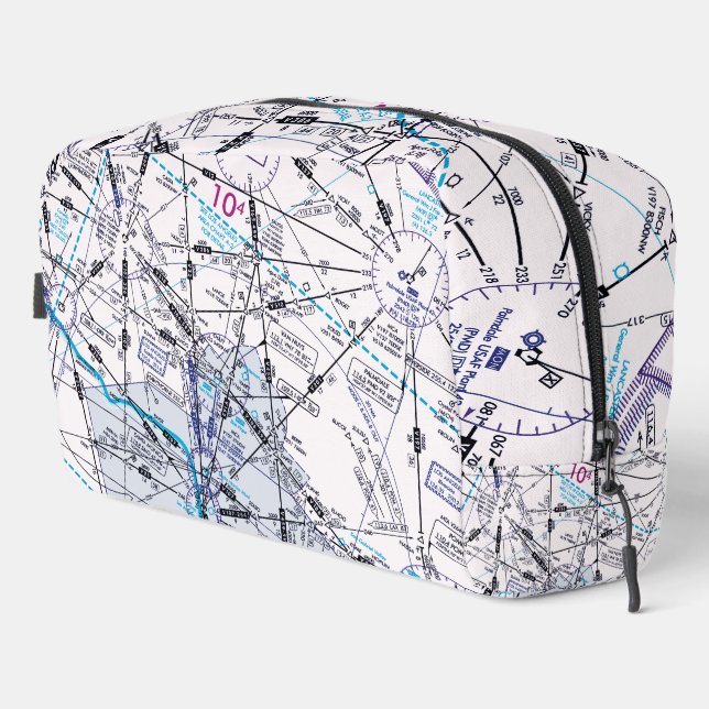 Luftfahrtskizze Waschbeutel (Rechte Ecke)