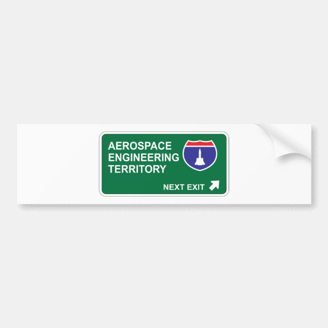 Luftfahrttechnik-folgender Ausgang Autoaufkleber (Vorne)
