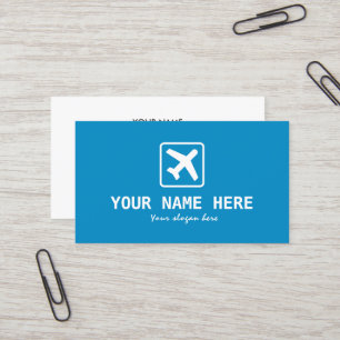Luftfahrtthemaflugzeug-Visitenkarteschablone Visitenkarte