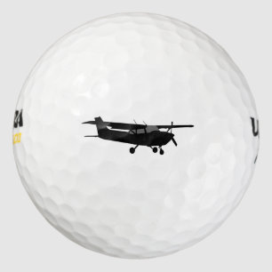 Luftfahrzeug Classic Cessna Schwarze Silhouette Fl Golfball