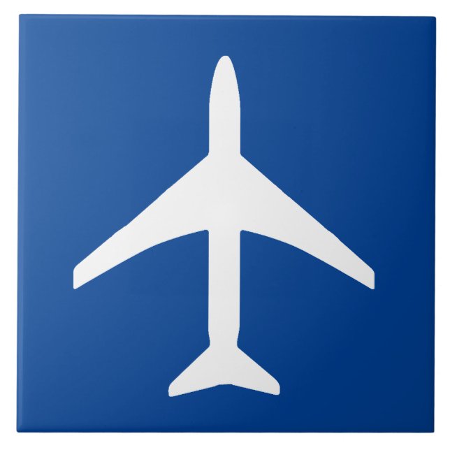 Luftfahrzeug-Flugzeug-Pilot Flug Fliese (Vorderseite)