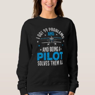 Luftfahrzeug-Flugzeug Pilot Luftfahrzeug-Fluglehre Sweatshirt
