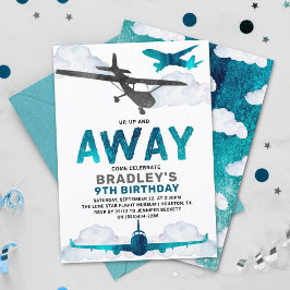 Luftfahrzeug jedes Alter Geburtstagspartei Einladung