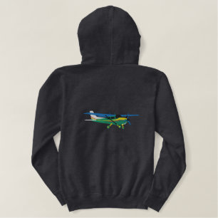 Luftfahrzeug-Klassiker Cessna Pilot Custom Persona Bestickter Hoodie