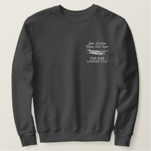 Luftfahrzeug-Klassiker Cessna Pilot Custom Persona Besticktes Sweatshirt