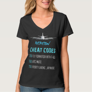 Luftfahrzeug mit Cheat Codes Rc Luftfahrzeug mit A T-Shirt