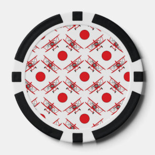 Luftfahrzeug-Pilot Luftfahrt Liebhaber Pokerchips