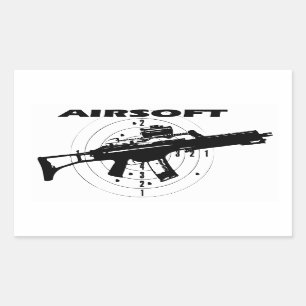 LUFTFAHRZEUG RECHTECKIGER AUFKLEBER