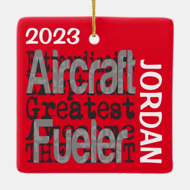 Luftfahrzeug Treibstoff Außerordentlicher CUSTOM Keramikornament (Rückseite)