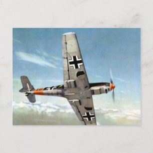 Luftfahrzeuge des Zweiten Weltkriegs ME-109 im Flu Postkarte