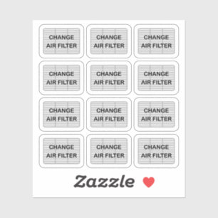 Luftfilter wählt Erinnerung Kalender Planer ändern Aufkleber