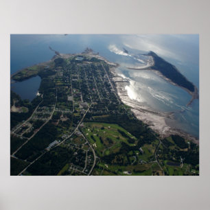 LuftFoto von St Andrews, New-Brunswick Poster