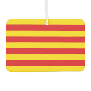 Luftfreunde mit Flagge Kataloniens Autolufterfrischer