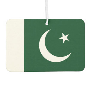 Luftfreunde mit Flagge Pakistans Autolufterfrischer