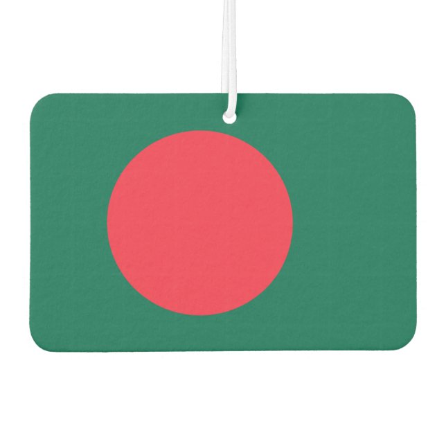 Luftfreunde mit Flagge von Bangaldesh Autolufterfrischer (Vorderseite)