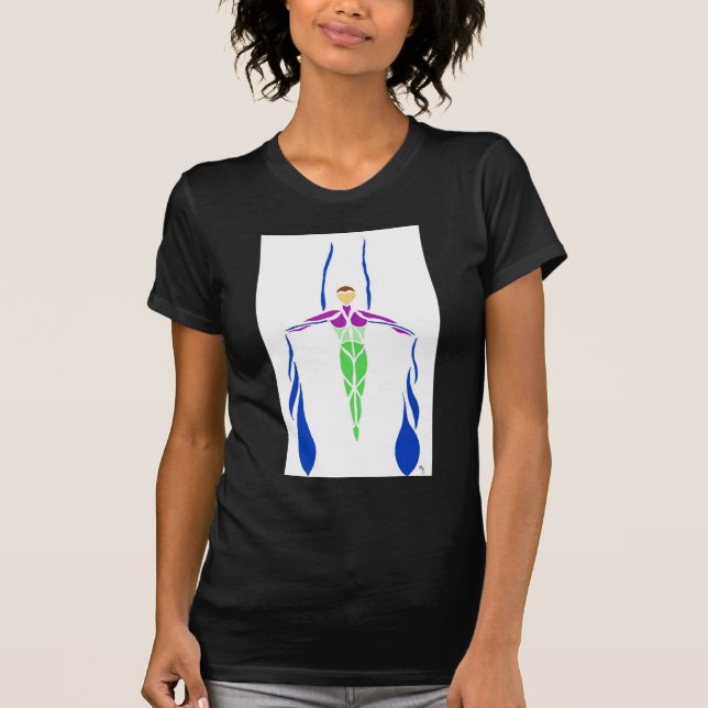 Luftgewebe-Eisen-Kreuz Colorized T-Shirt (Vorderseite)