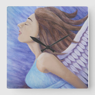 Luftgoddess Flug Square Wall Uhr