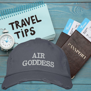 Luftgöttin Typografie, Wanderlust, Einfach Bestickte Baseballkappe