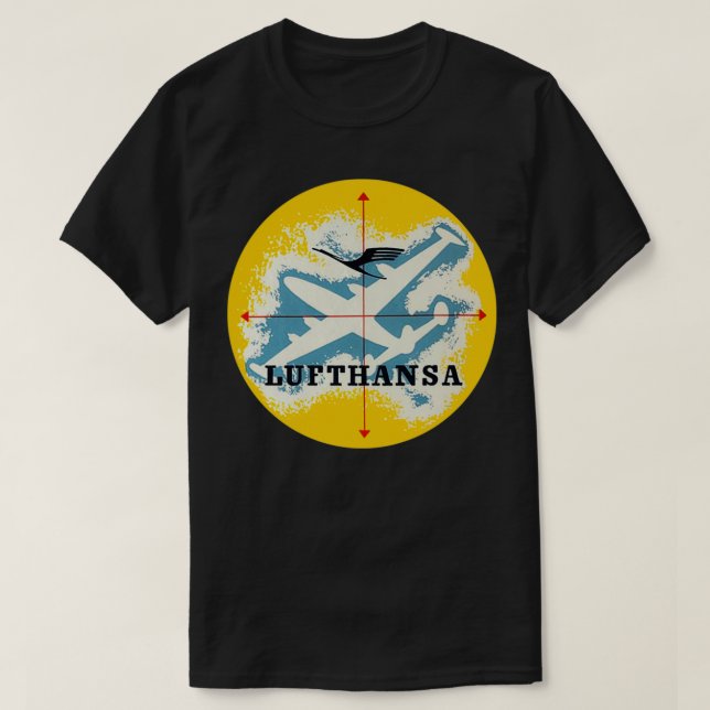 Lufthansa an alle Punkte T-Shirt (Design vorne)
