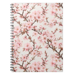 Luftige Kirschblüten-Botanical-Art Notizblock