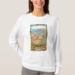 Luftkarte von Santa Clara County T-Shirt