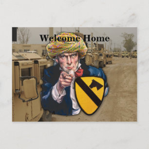 Luftkav 1. Kavalleriedivision iraq Patch Postkarte