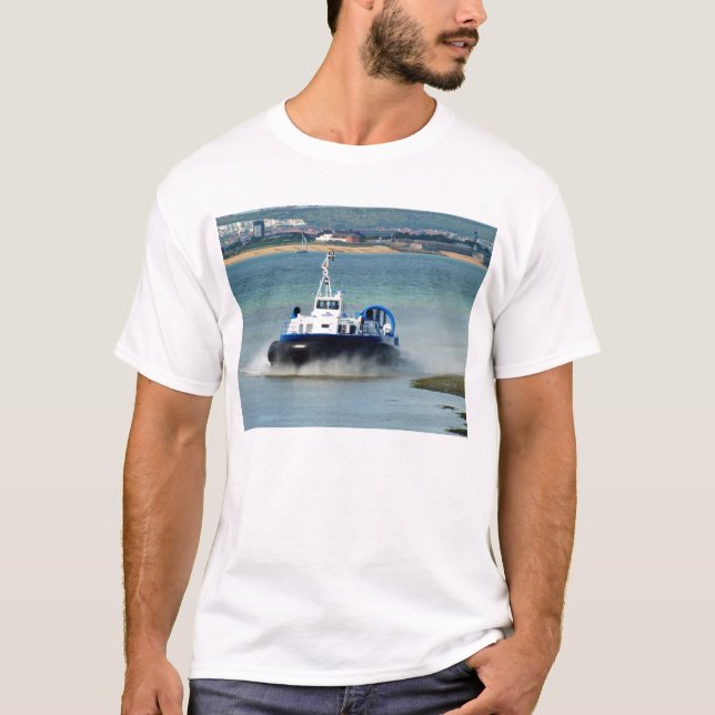 Luftkissenfahrzeug, das bei Ryde ankommt T-Shirt (Vorderseite)