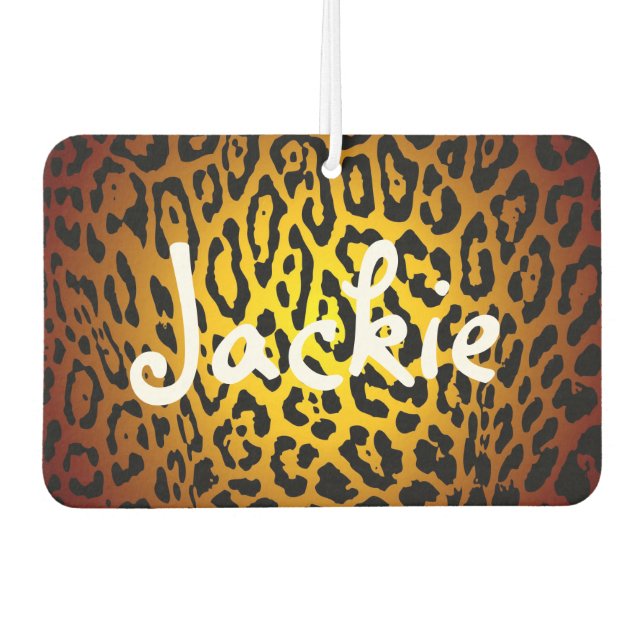 Luftkühler - Leopard Gold Autolufterfrischer (Vorderseite)
