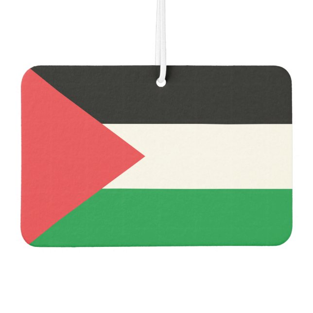 Luftkühler mit der Flagge Palästinas Autolufterfrischer (Vorderseite)