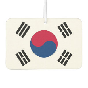 Luftkühler mit der Flagge Südkoreas Autolufterfrischer