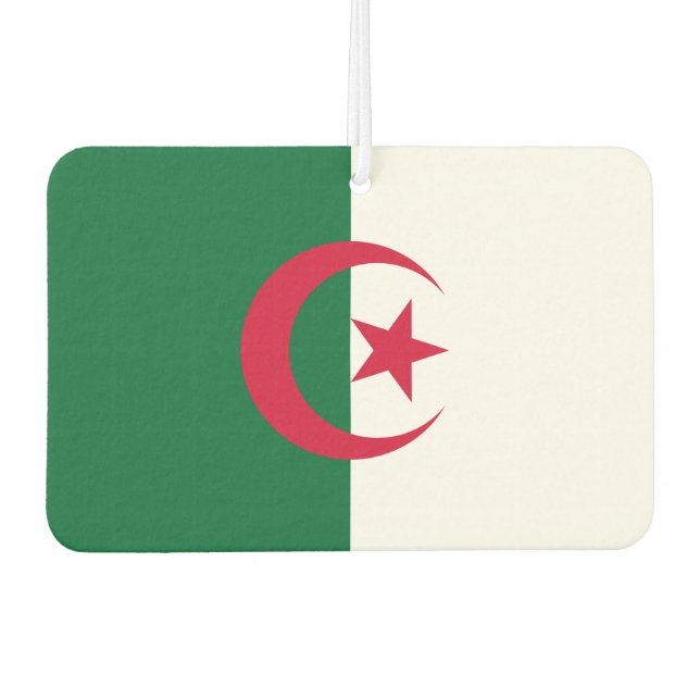 Luftkühler mit Flagge Algeriens Autolufterfrischer (Vorderseite)