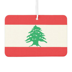 Luftkühler mit Flagge im Libanon Autolufterfrischer