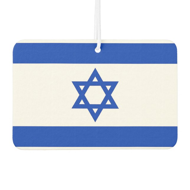Luftkühler mit Flagge Israels Autolufterfrischer (Vorderseite)