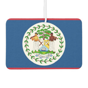 Luftkühler mit Flagge von Belize Autolufterfrischer