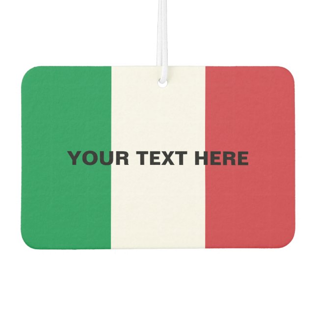 Luftkühler unter italienischer Flagge Autolufterfrischer (Vorderseite)